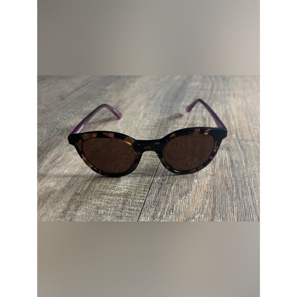 Nifties women’s sunglasses violet medium tortoise shell rim cat eye 46-22-140 main image 5